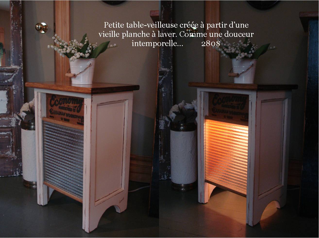Table veilleuse