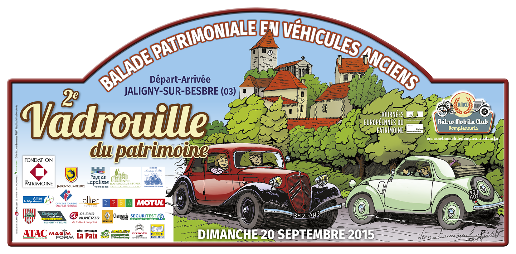 RMCD Vadrouille PlaqueRallye2015 420x195