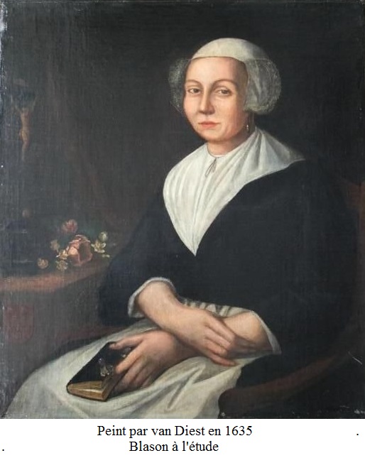 Portret portrait vandiest antique 17eme