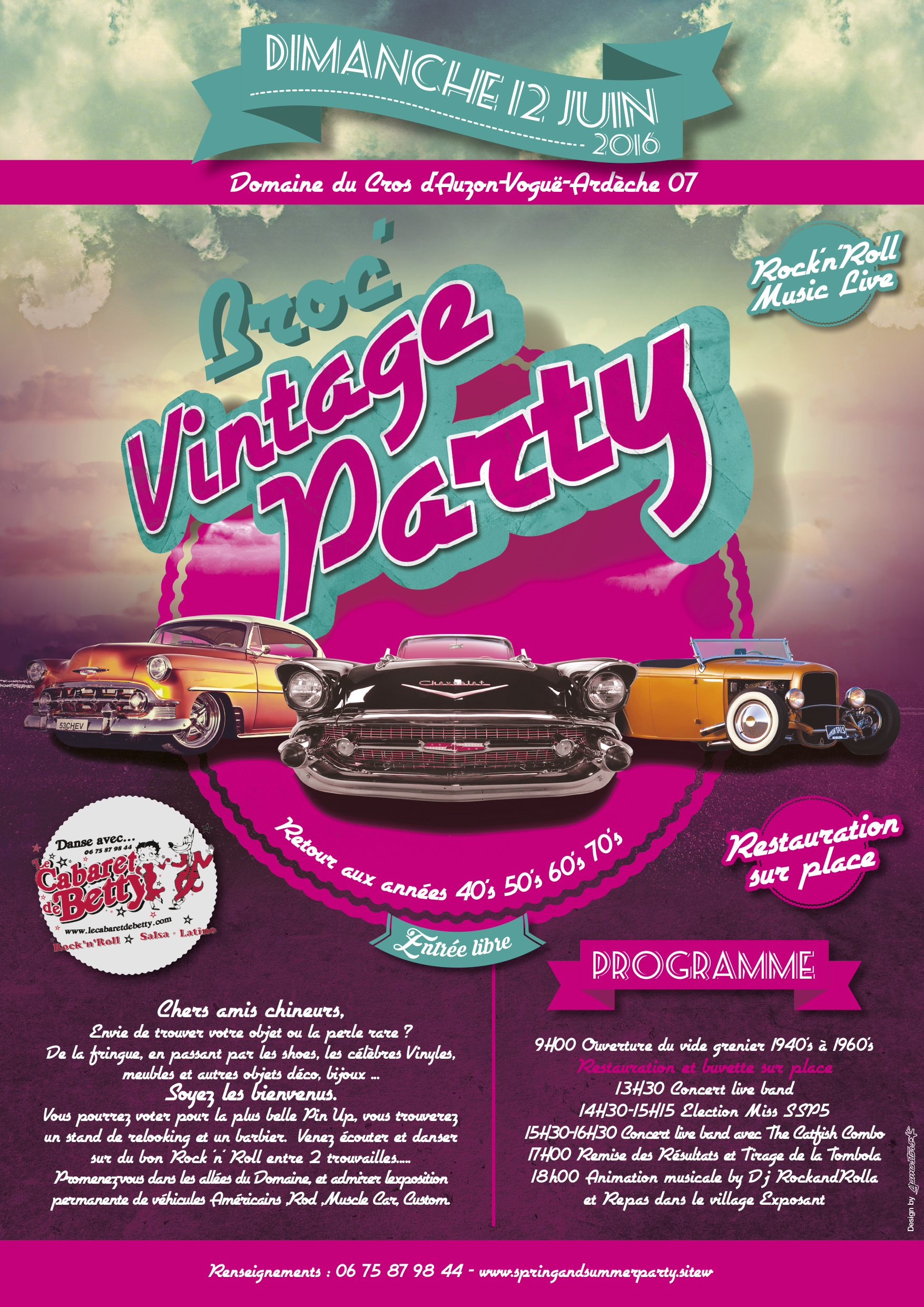 Affiche vintage party