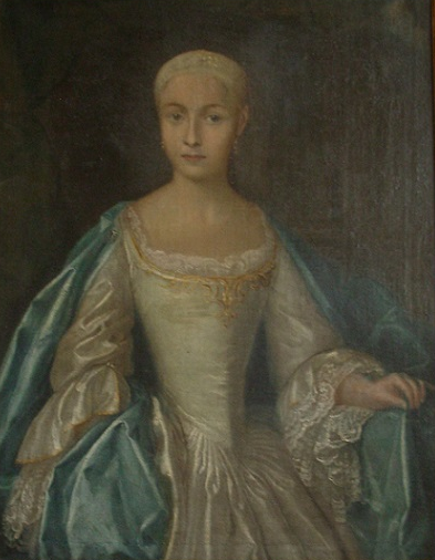 Portrait antique painting 18th