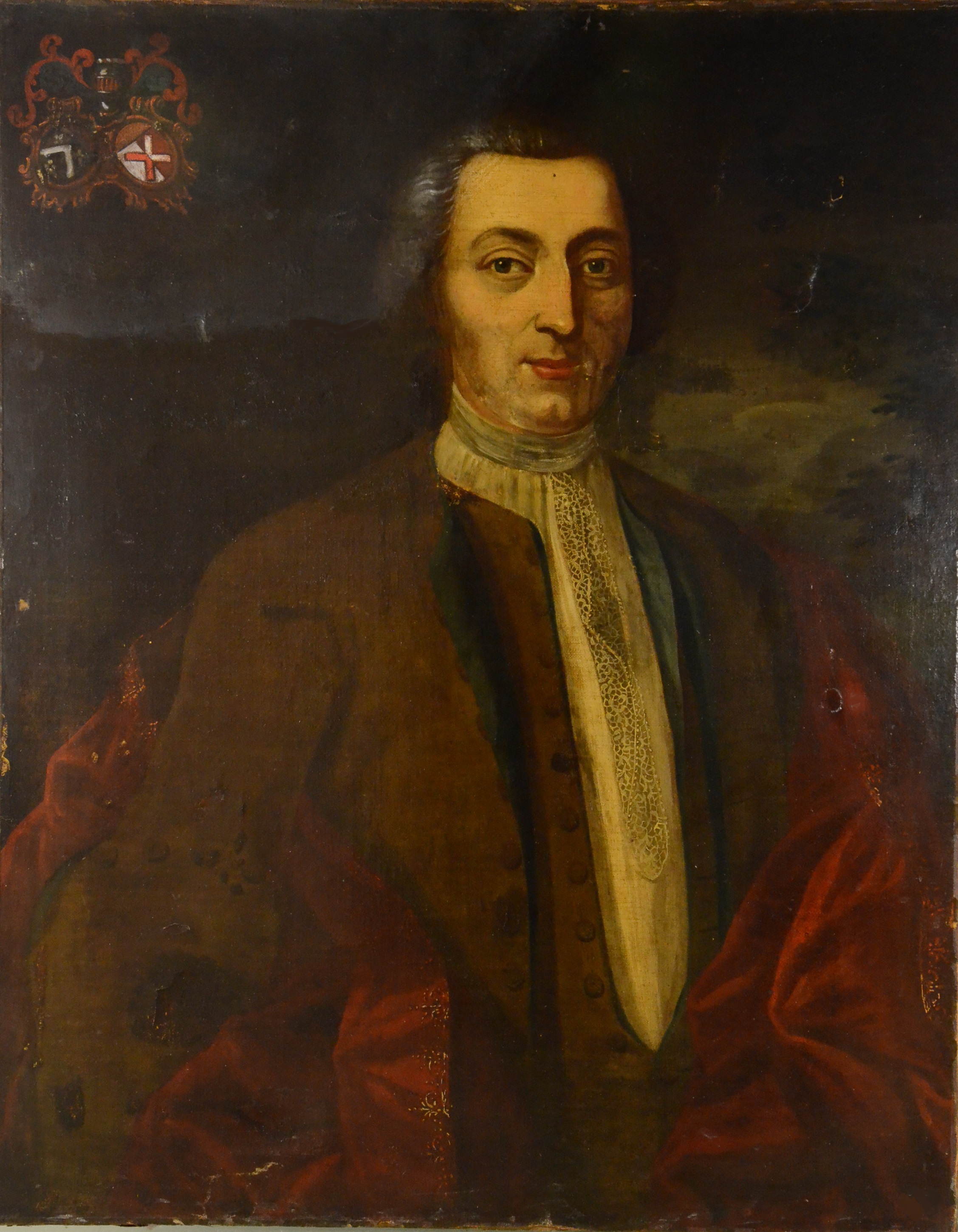 Portrait chevalier antique painting art oil huile