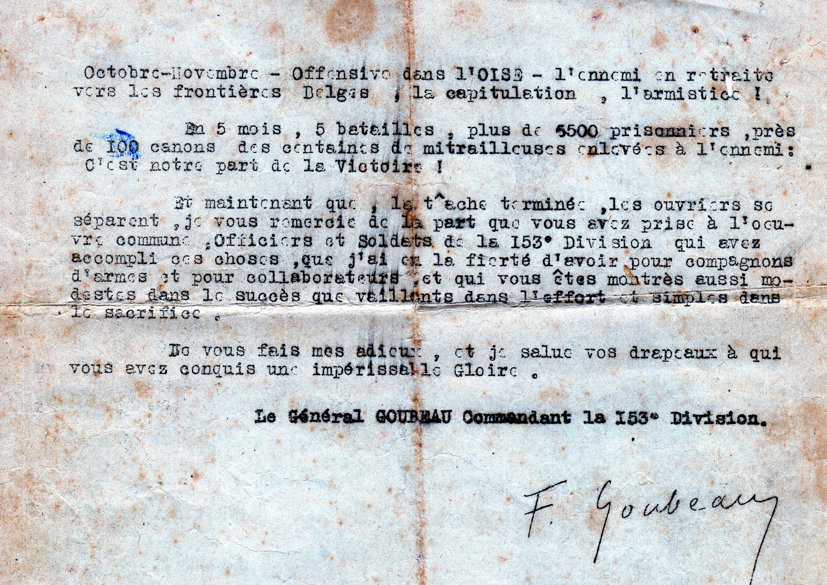 Lettre du General Goubeau p 2