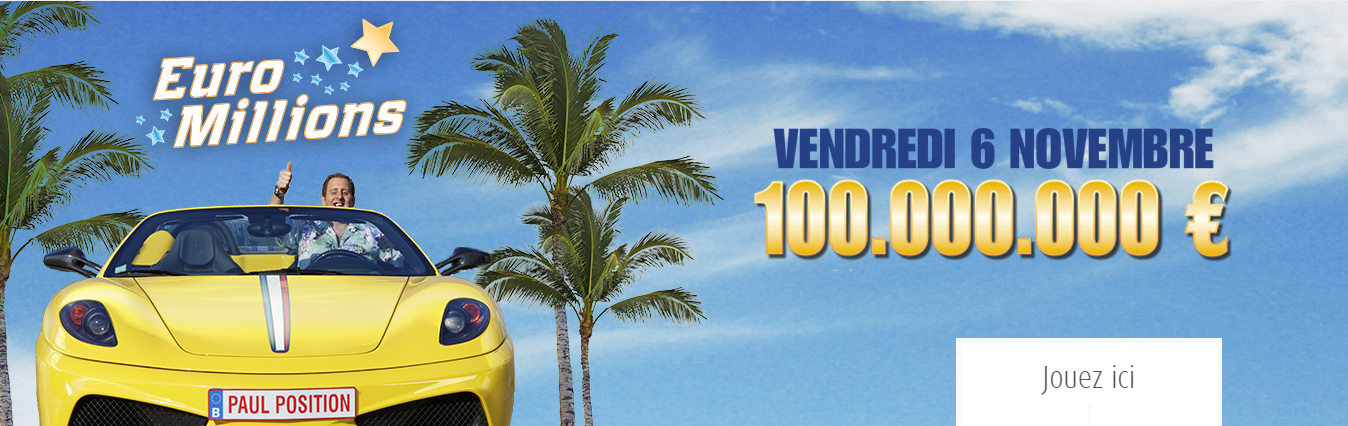Super Cagnotte de 100.000.000€ à L'Euro Millions