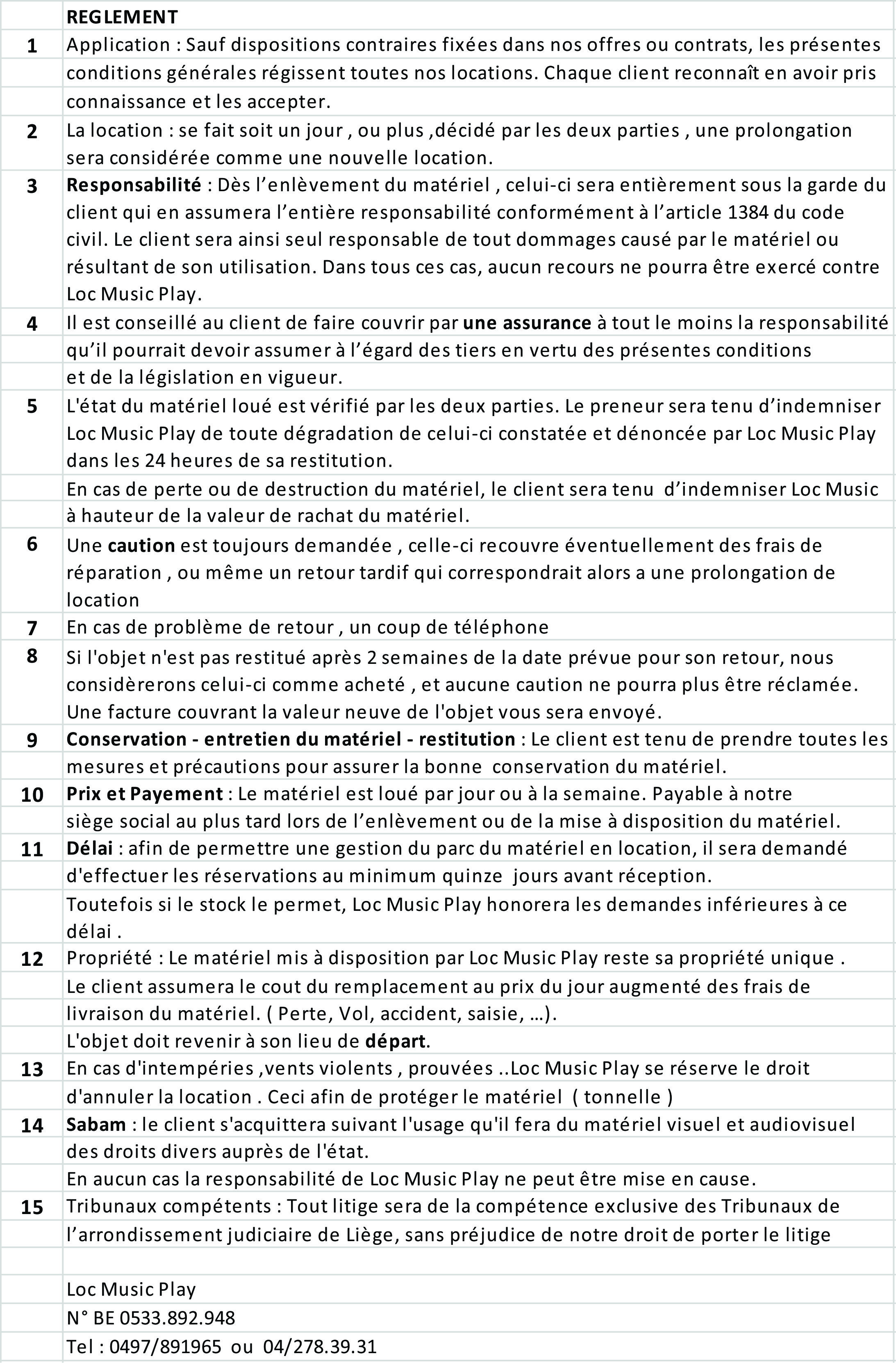 11 00 Reglement