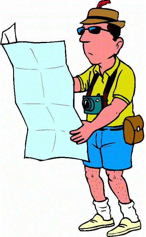 Carte geographique de voyageur