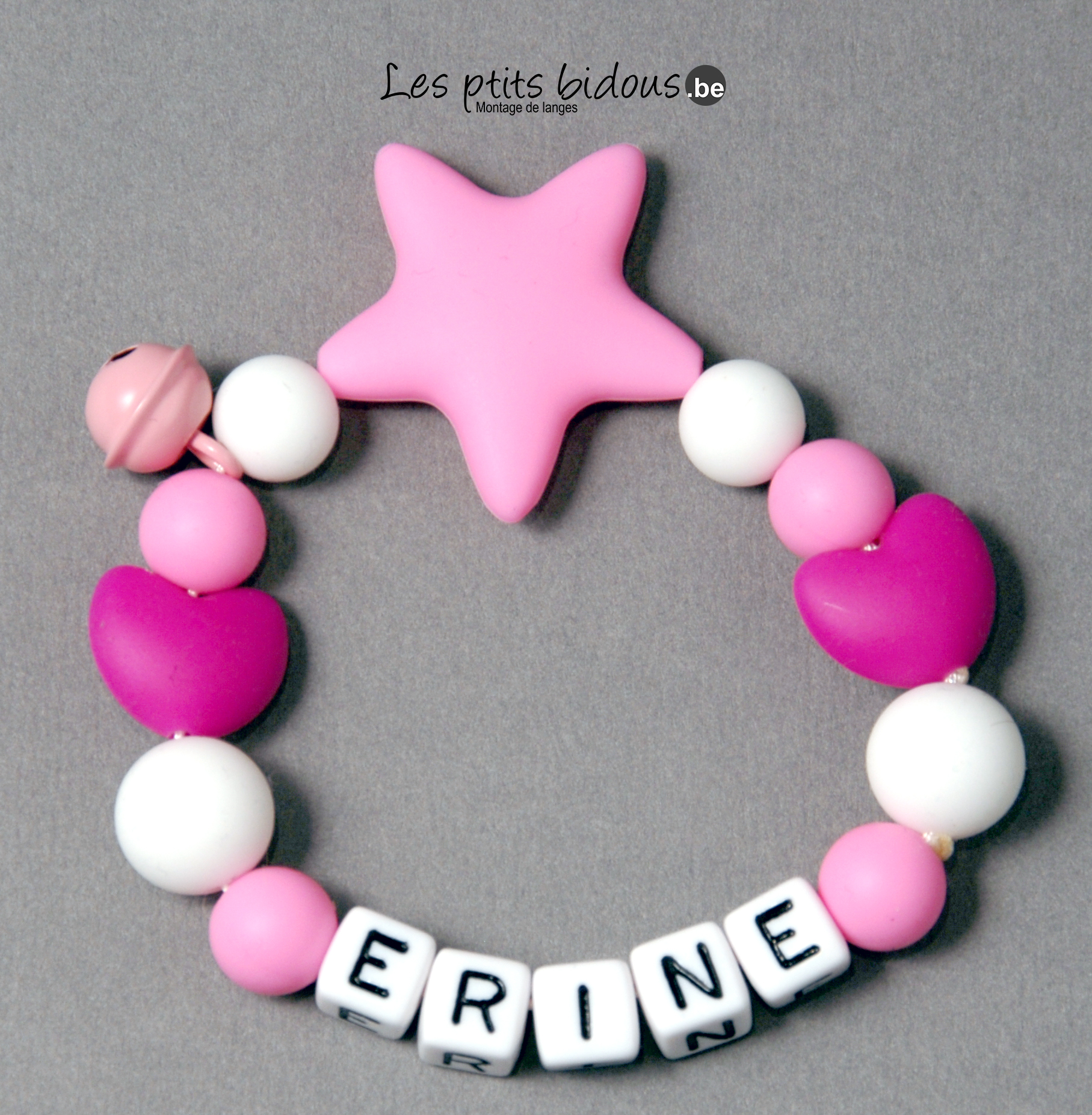 Hochet silicone personnalisable : 12.50 eur