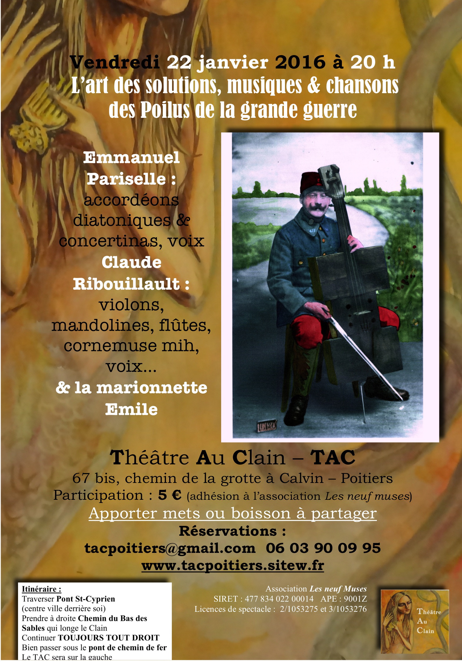 Chansons poilus affiche tac