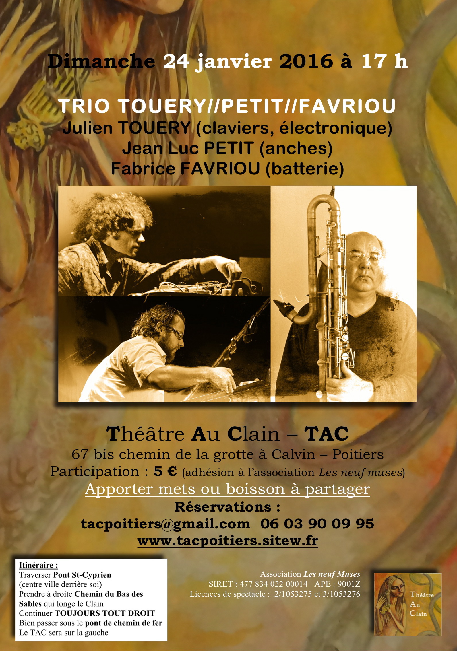 Trio touery affiche tac