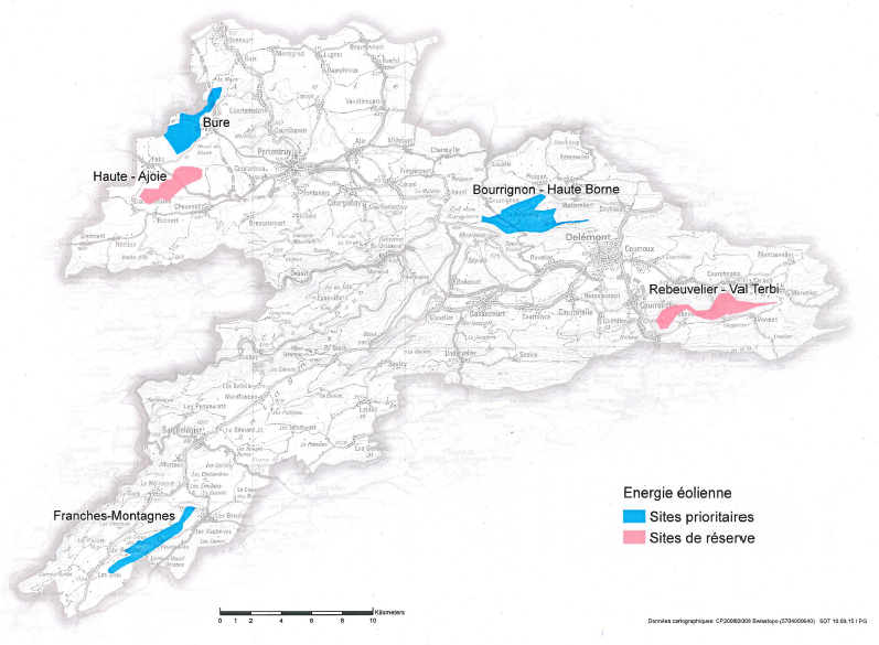 Carte sites selectionnes