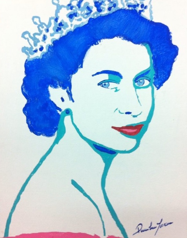 Pop art, Youg Queen Elizabeth, Vendue Minessota USA