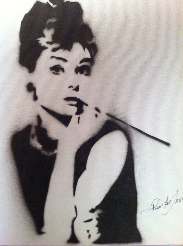 Pop art Spray, Audrey Hepburn, Vendu USA