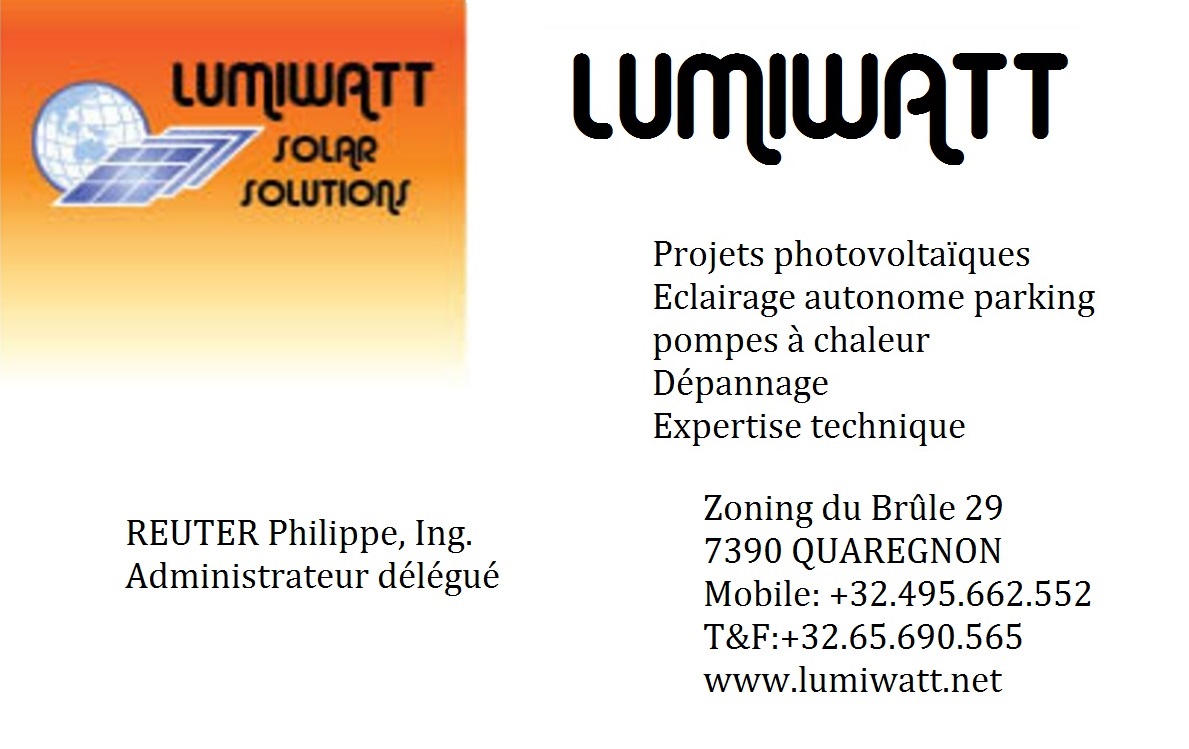 Lumiwatt carte de visite