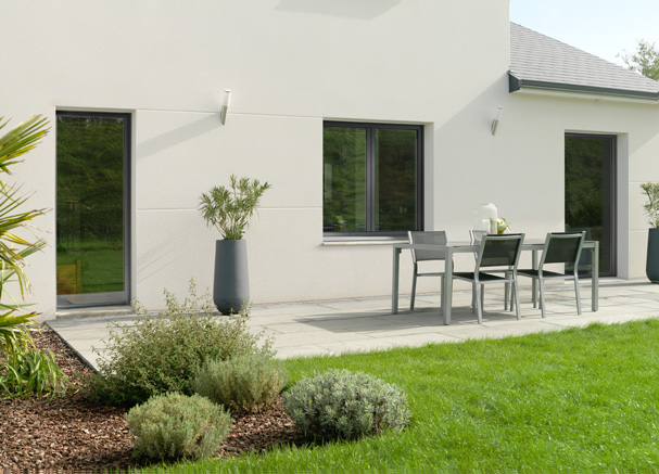 Amenagement exterieur terrasse jardin