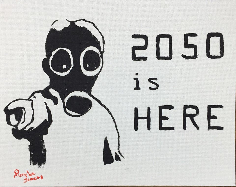 2050 is here, acrylique, 8" x 10"
à vendre sur ebay.ca