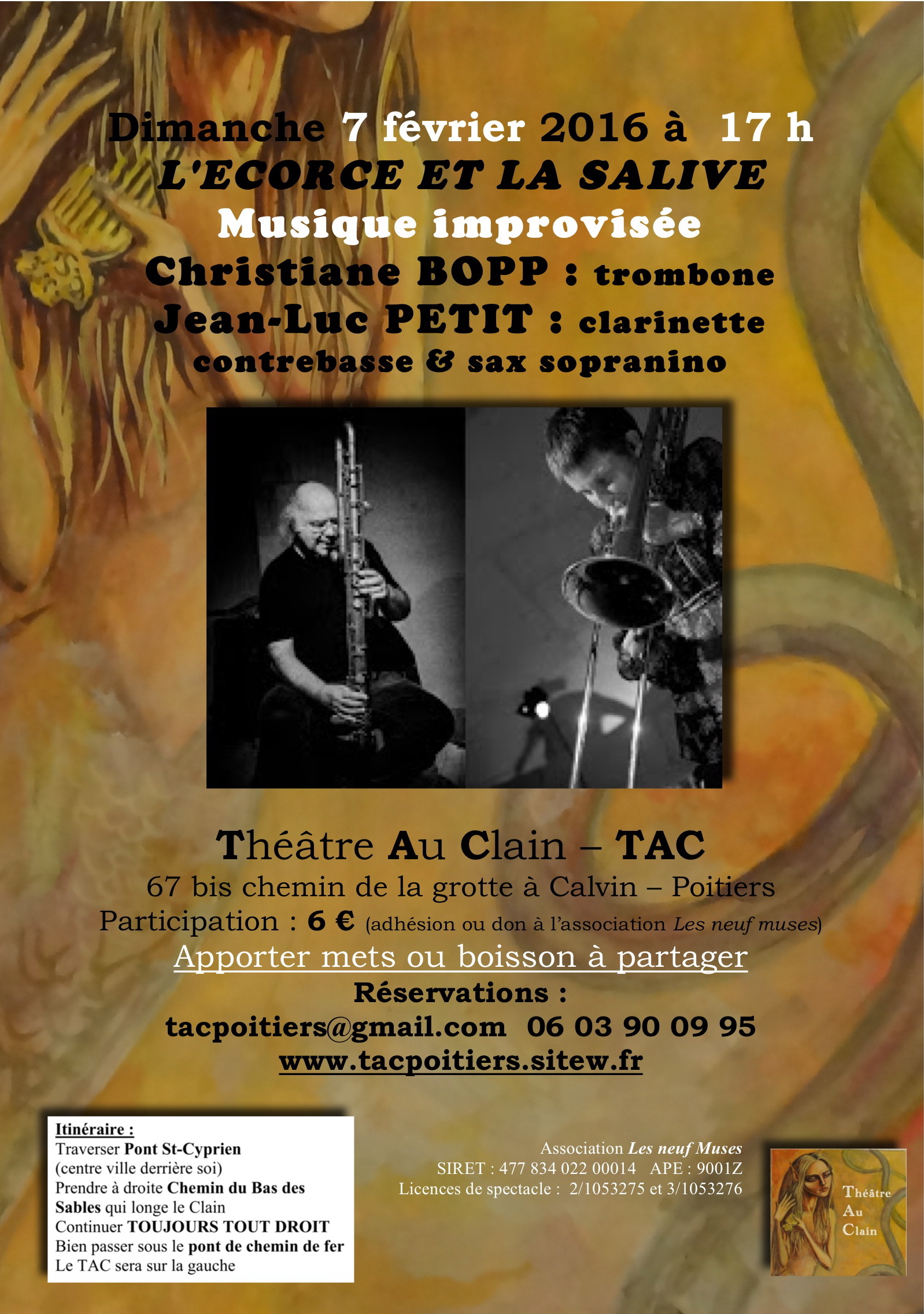 Ecorce salive affiche tac