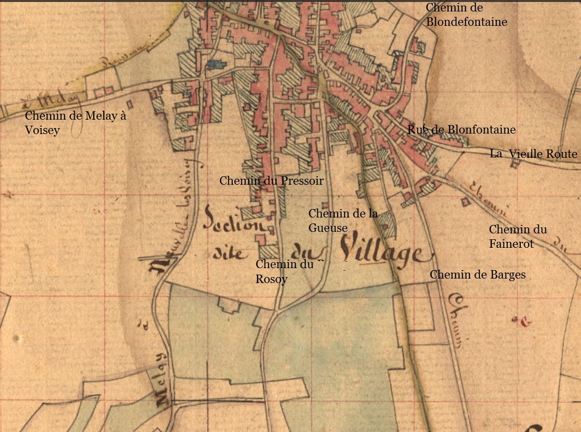 9103Cadastre napoleonien MELAY 2 bas