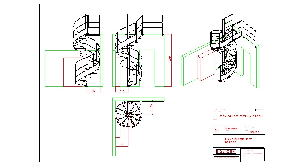 Escalier helicoidal