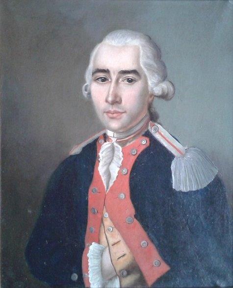 Portrait chevalier antique painting