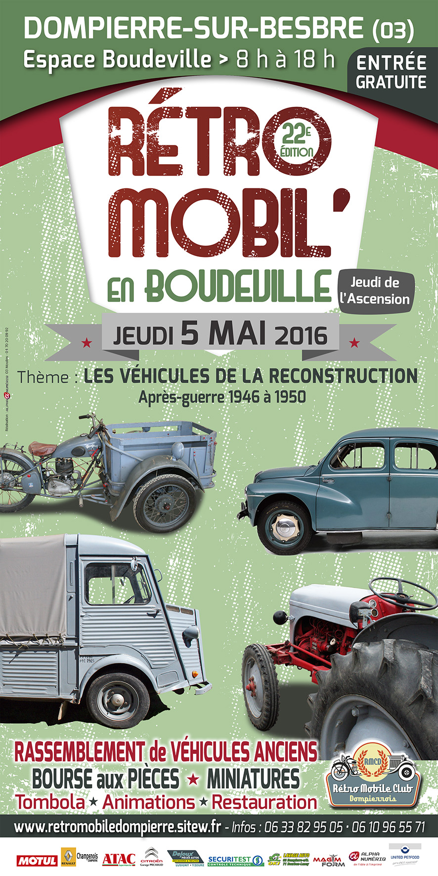 RMCD RetroMobil enBoudeville2016 Affiche2