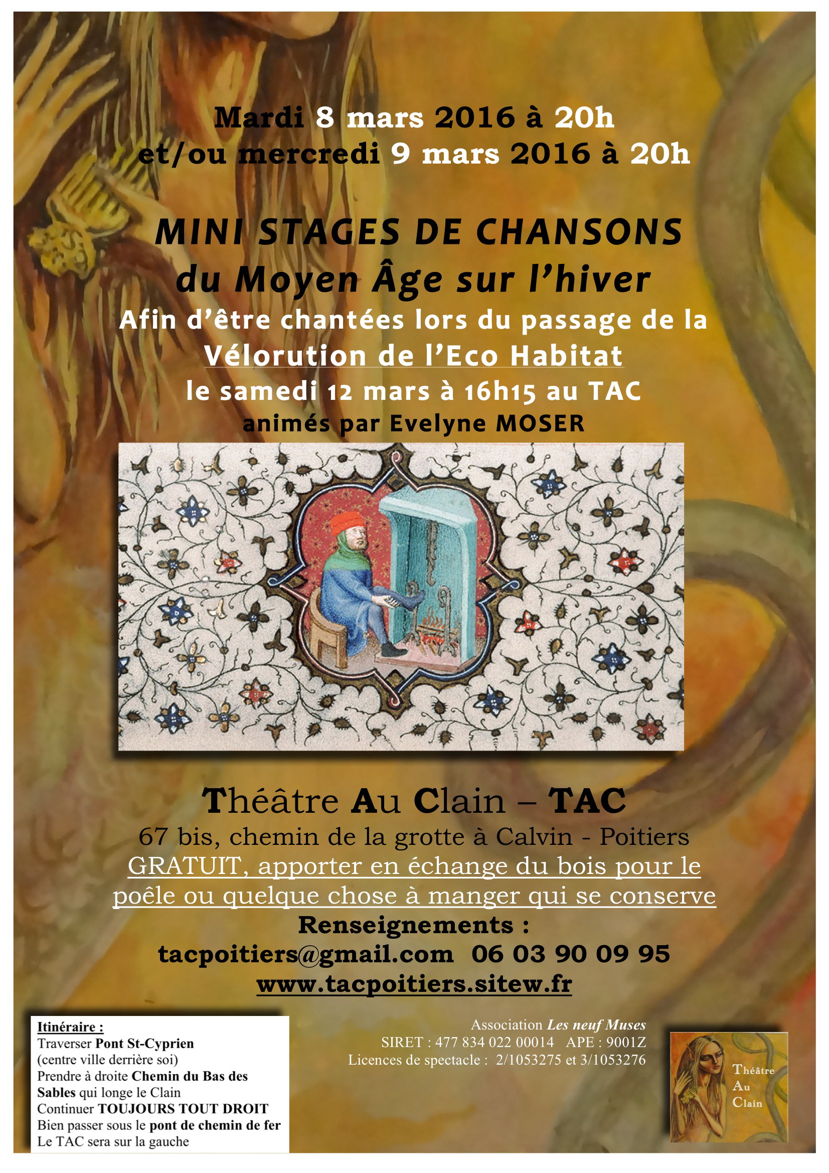 Stage chansons hiver affiche tac