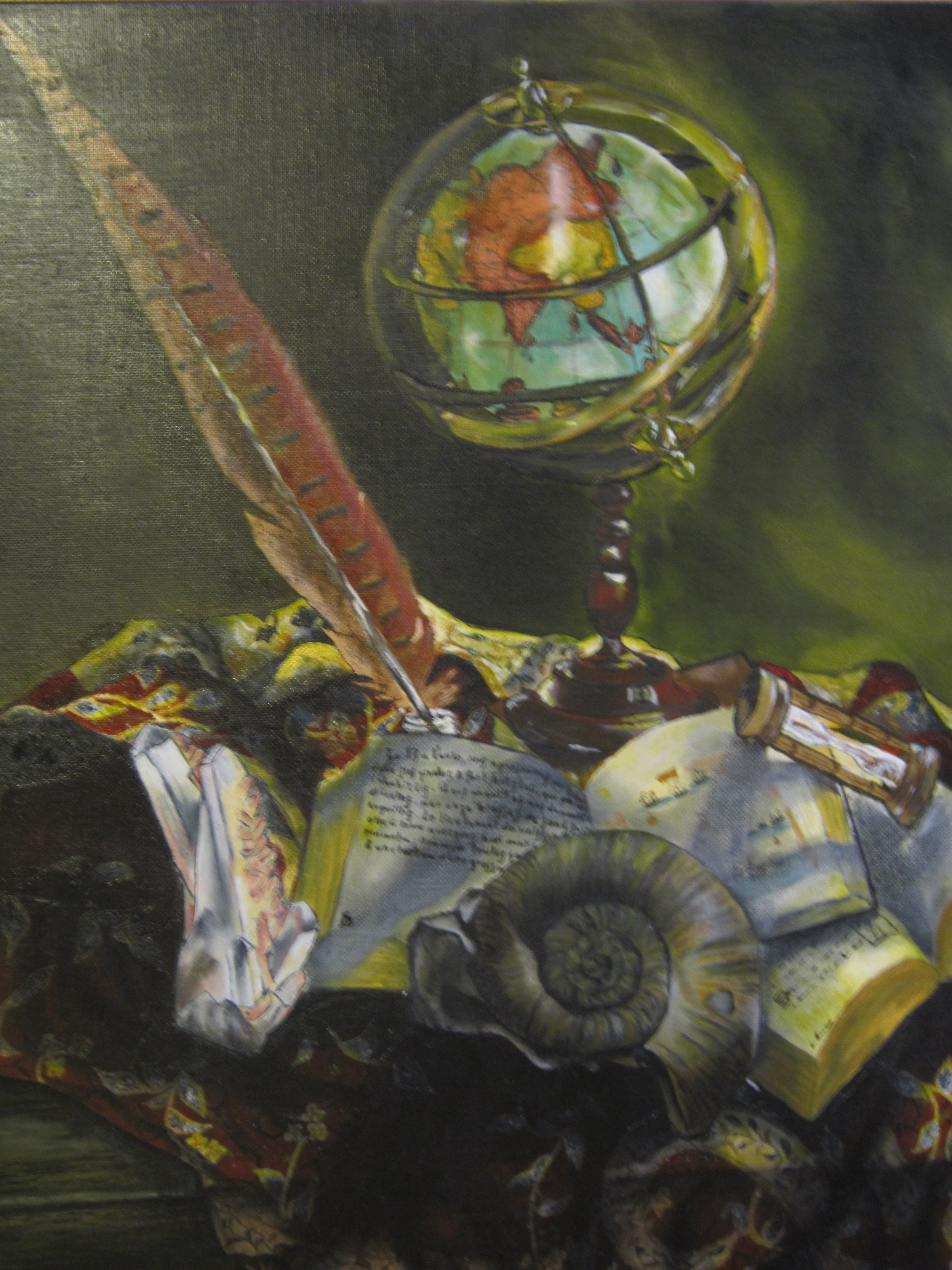 Nature morte a l ammonite