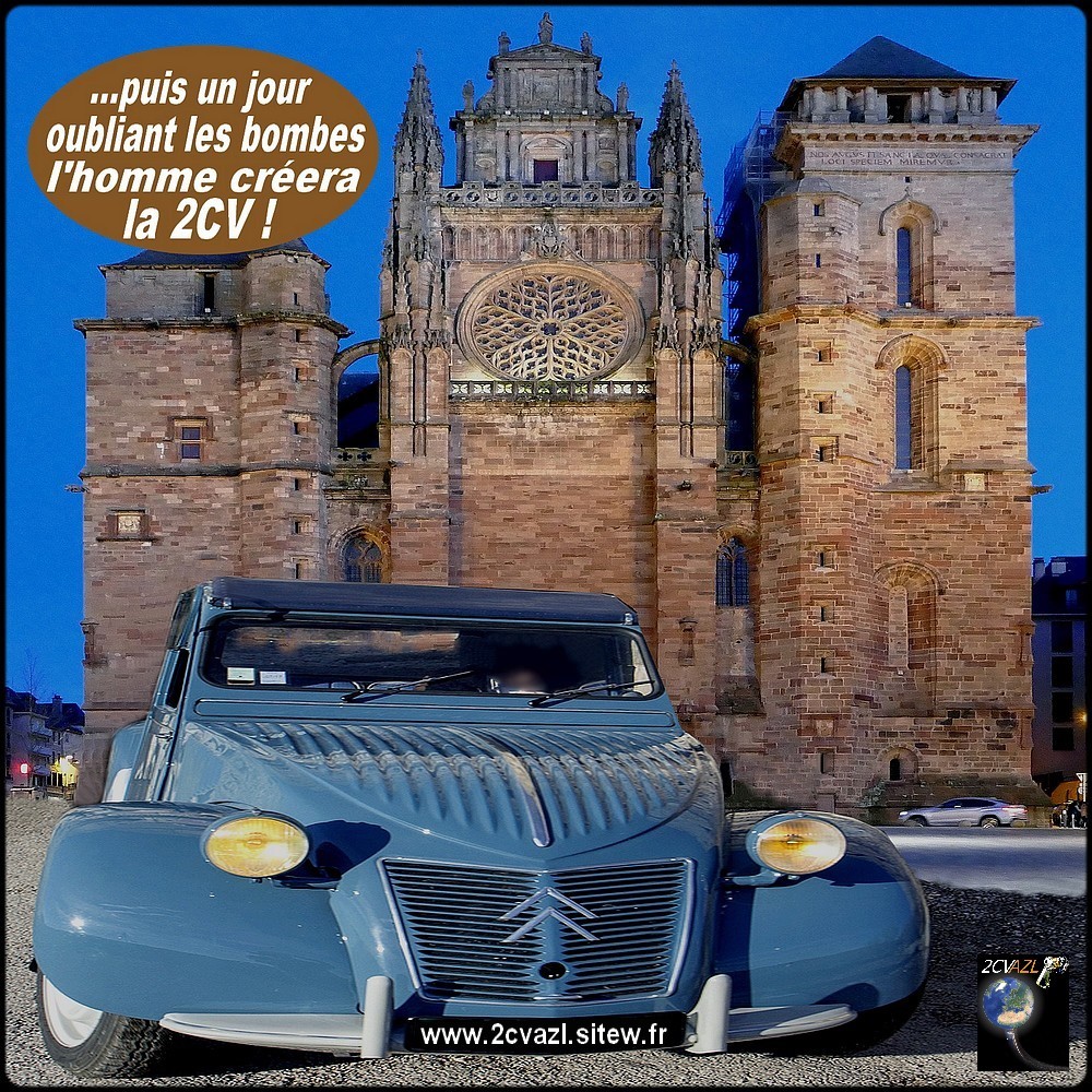 La 2cv attendra la fin de la deuxième guerre mondiale pour exister.
Première présentation 1948 et commercialisation 1949.