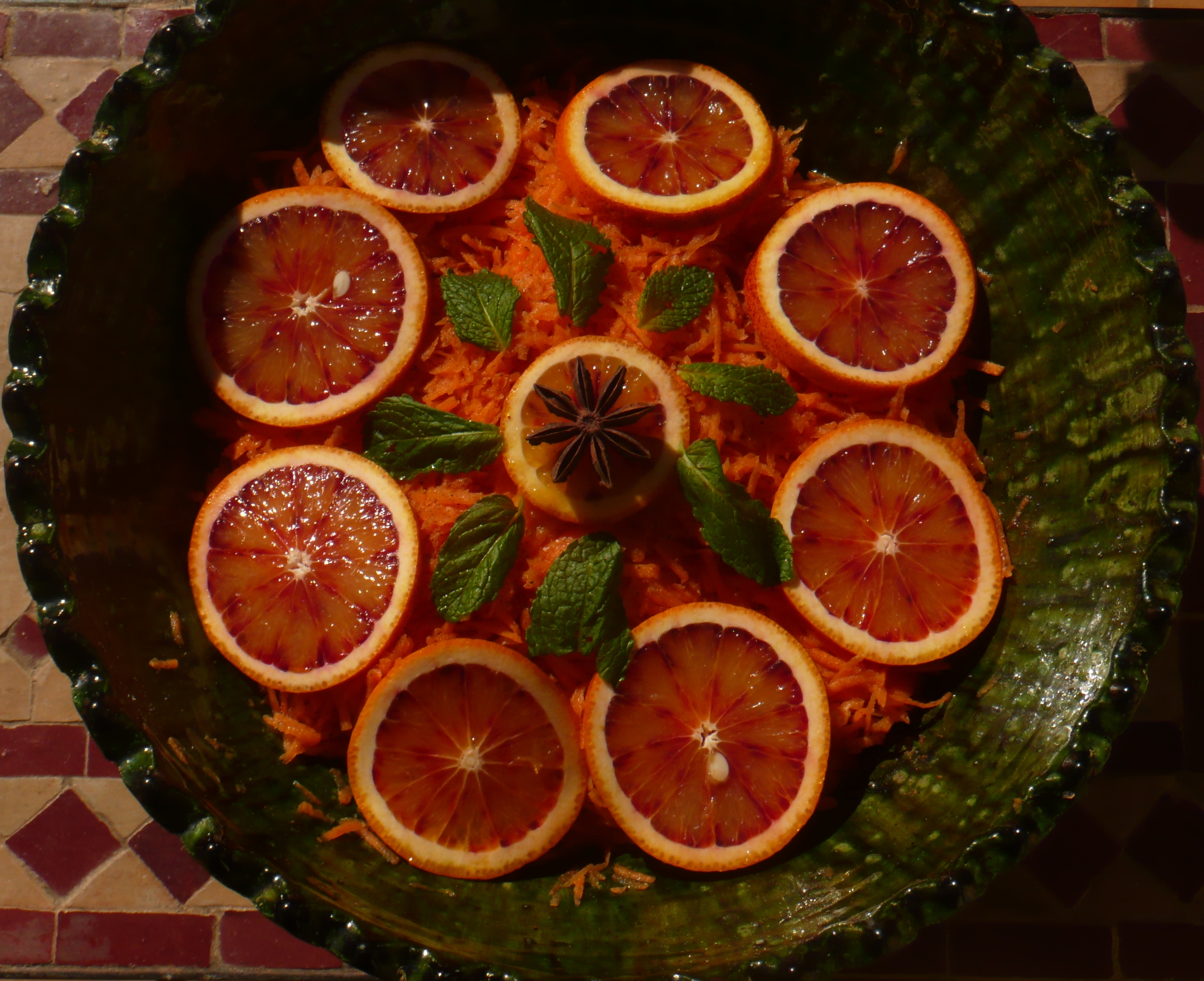 Salade de carottes à l'orange et à la canelle
