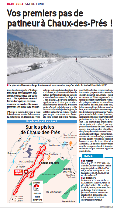 Ski de fond chaux pre s 16