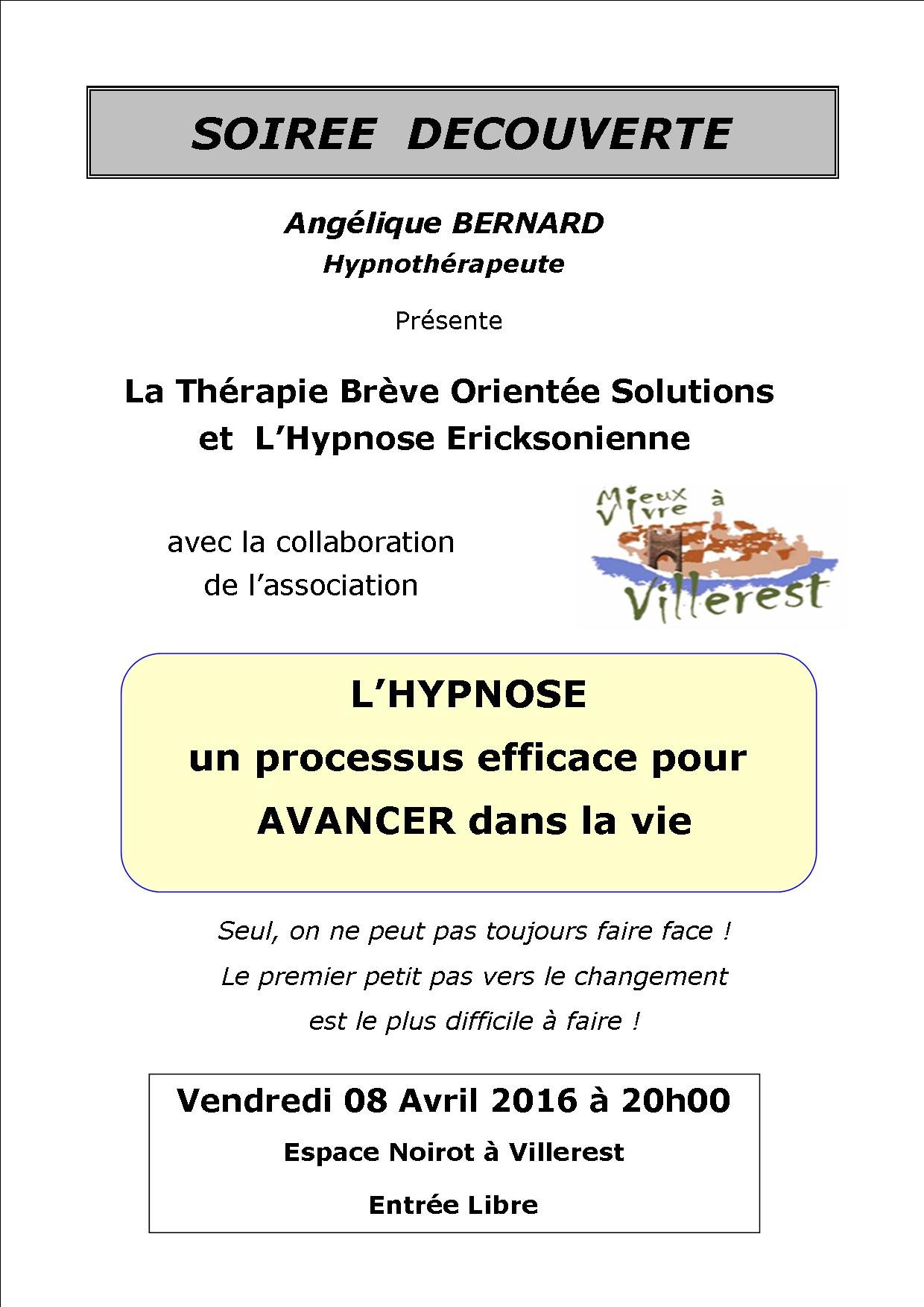 Soirée d'information sur l'Hypnose