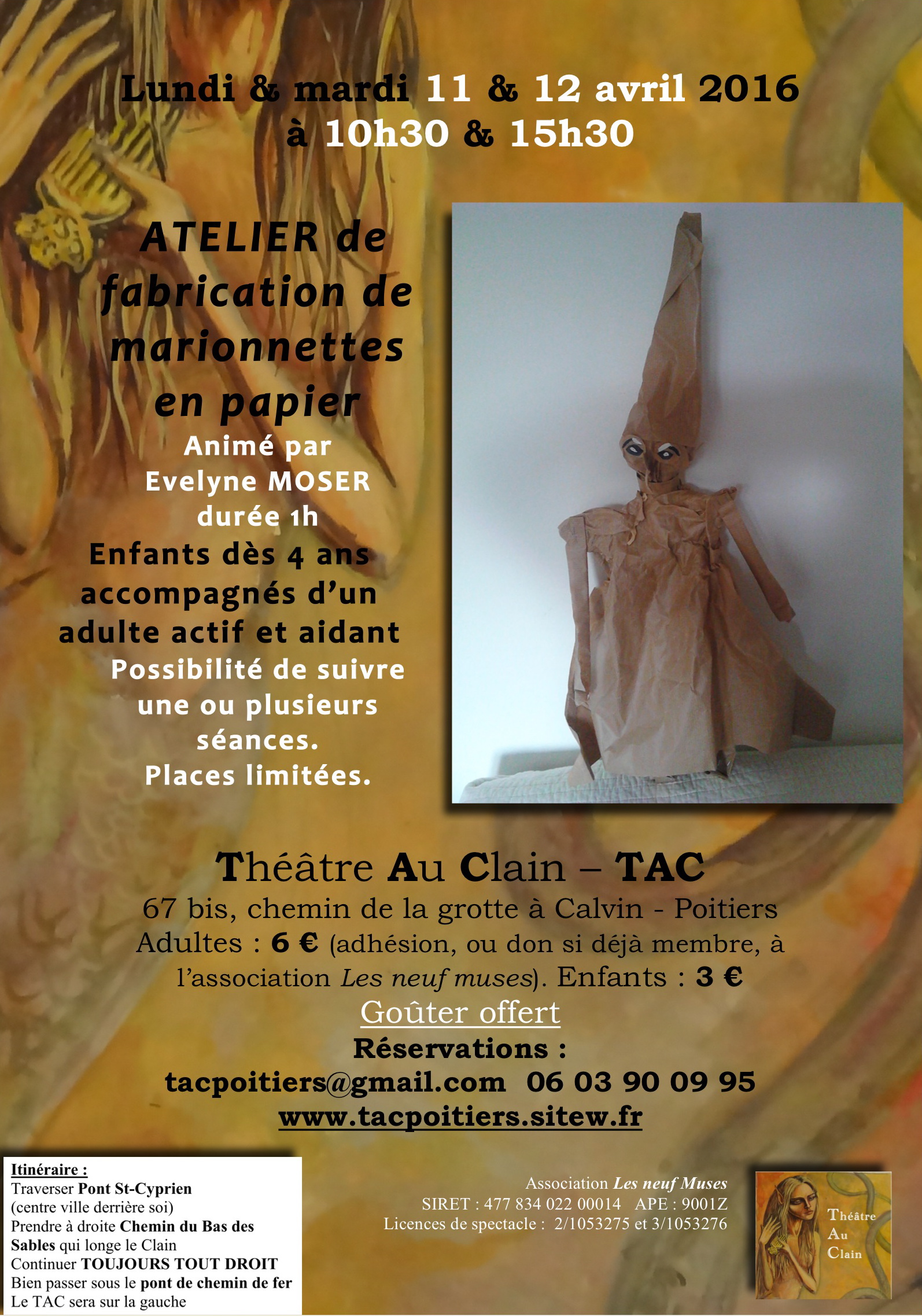 Stage marios papier affiche tac