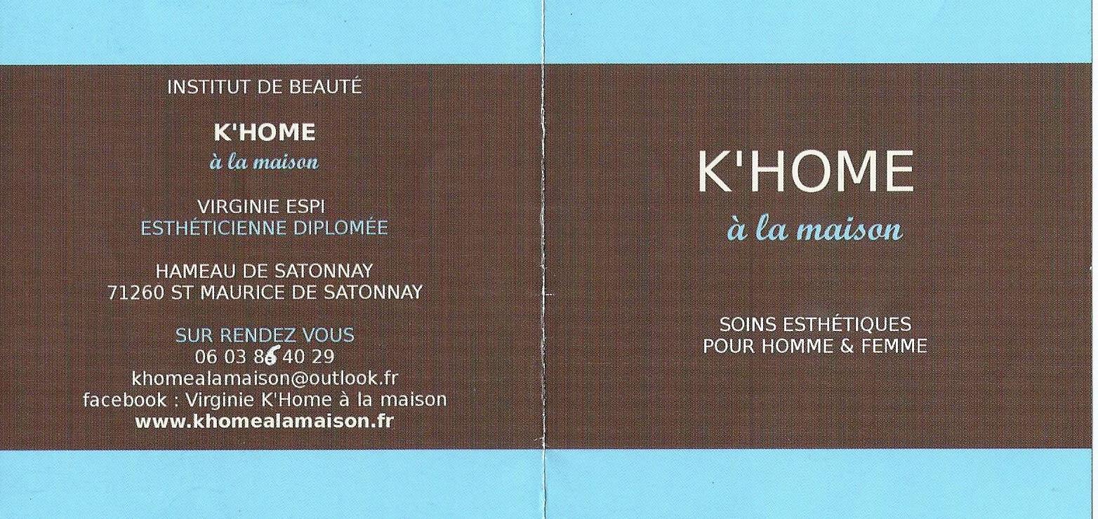 M'Kit People KHOME à la MAISON soins esthétiques