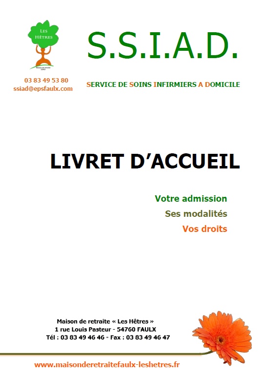 Livret d accueil SSIAD