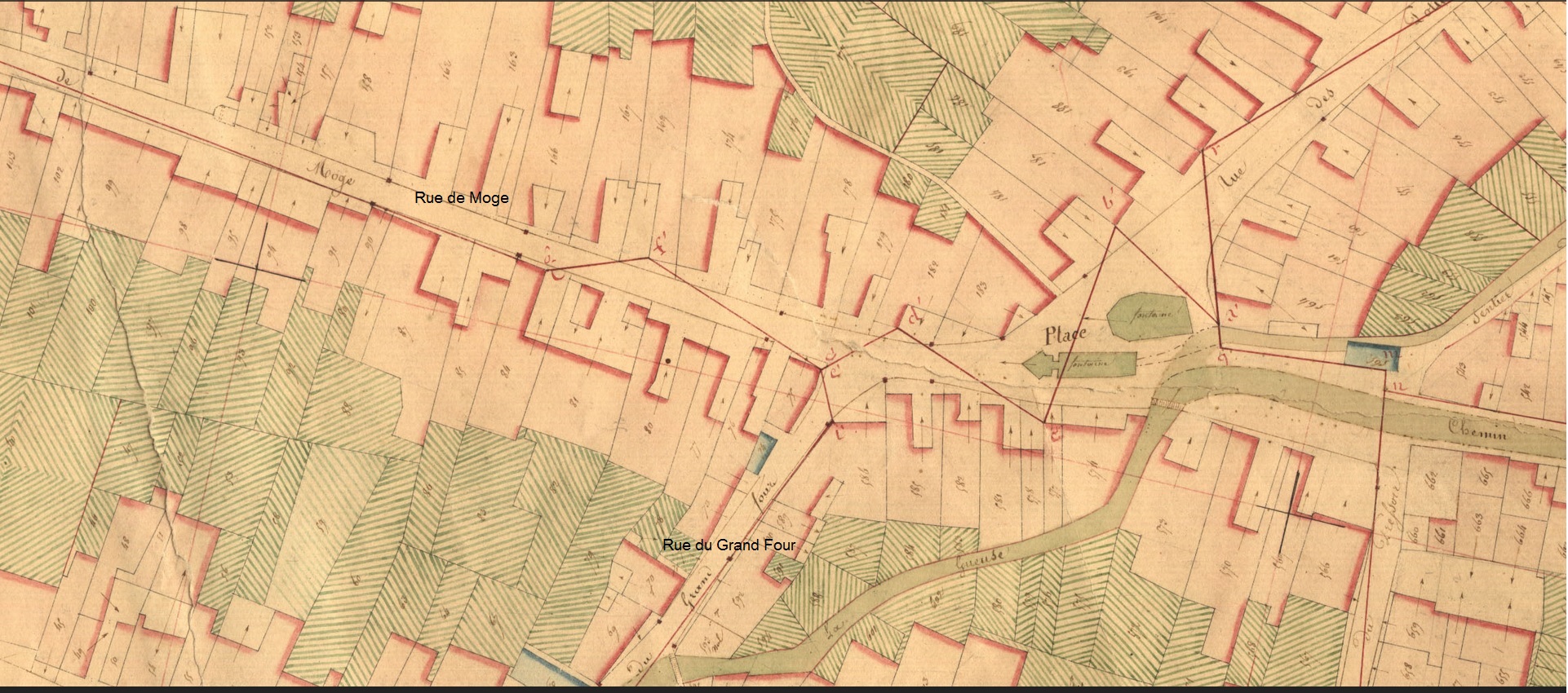 341 Cadastre napoleonien MELAY rue de Moge bas