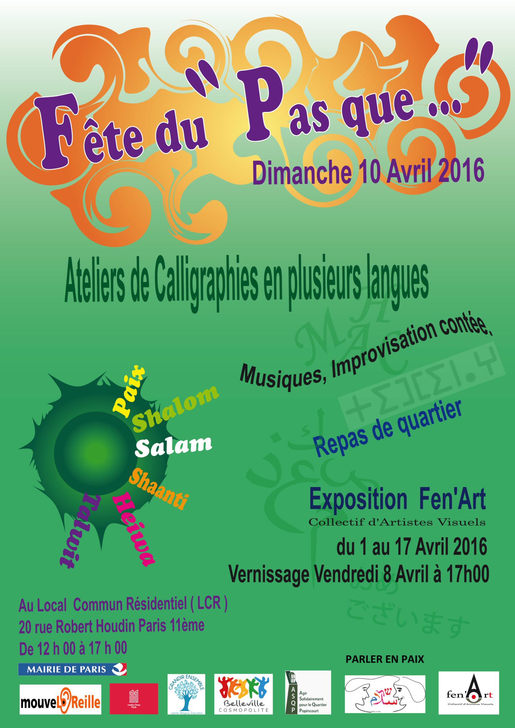 Affiche Pas que 10 avril 2016