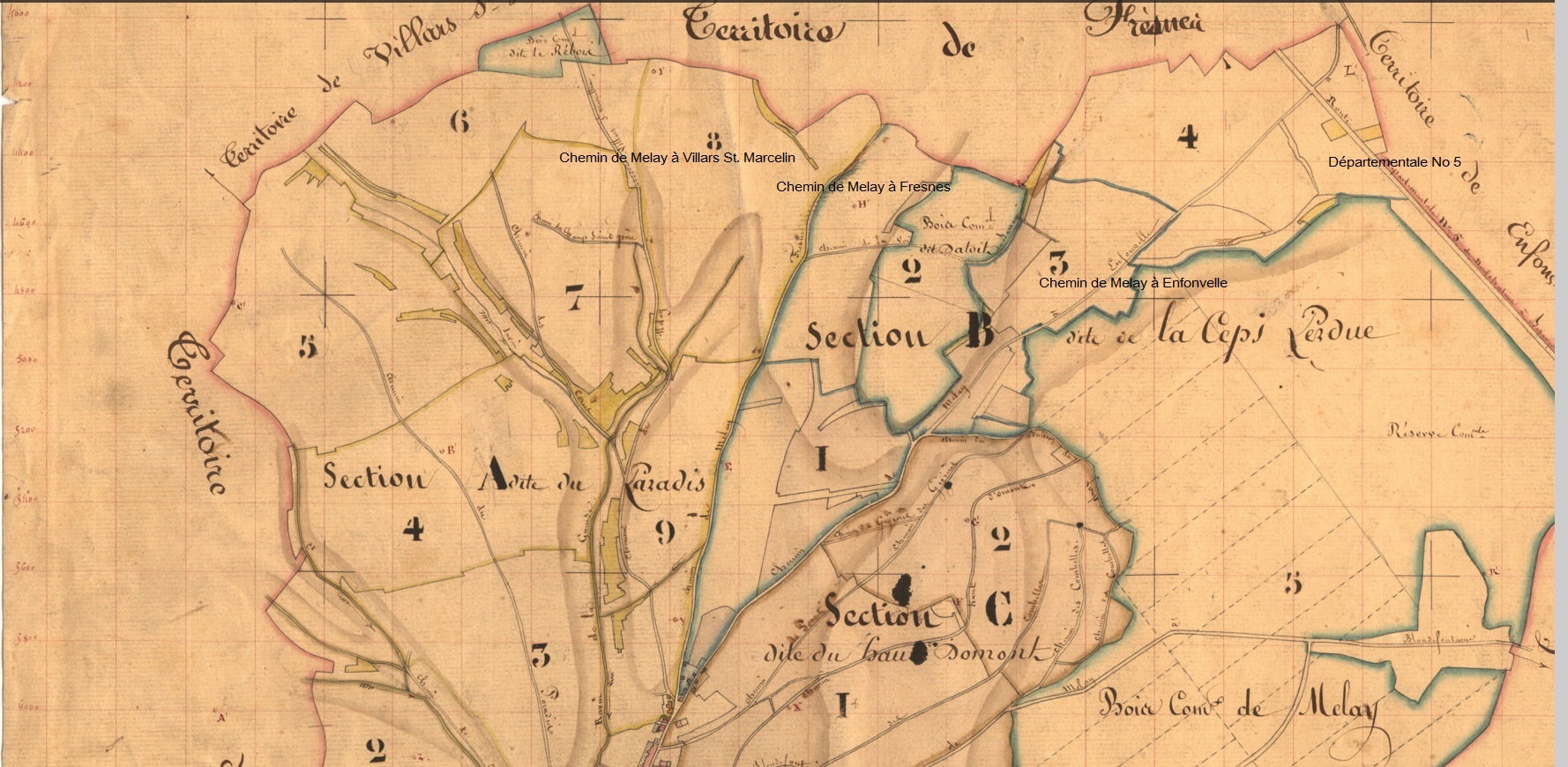 9101 Cadastre napoleonien MELAY 12 s haut