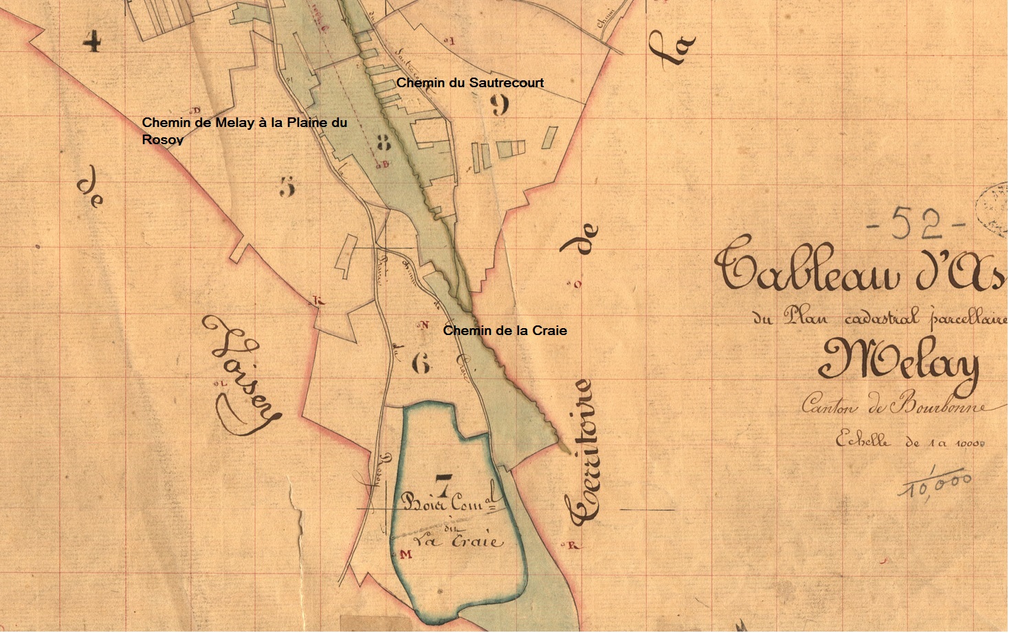 9104 Cadastre napoleonien MELAY 4 bas