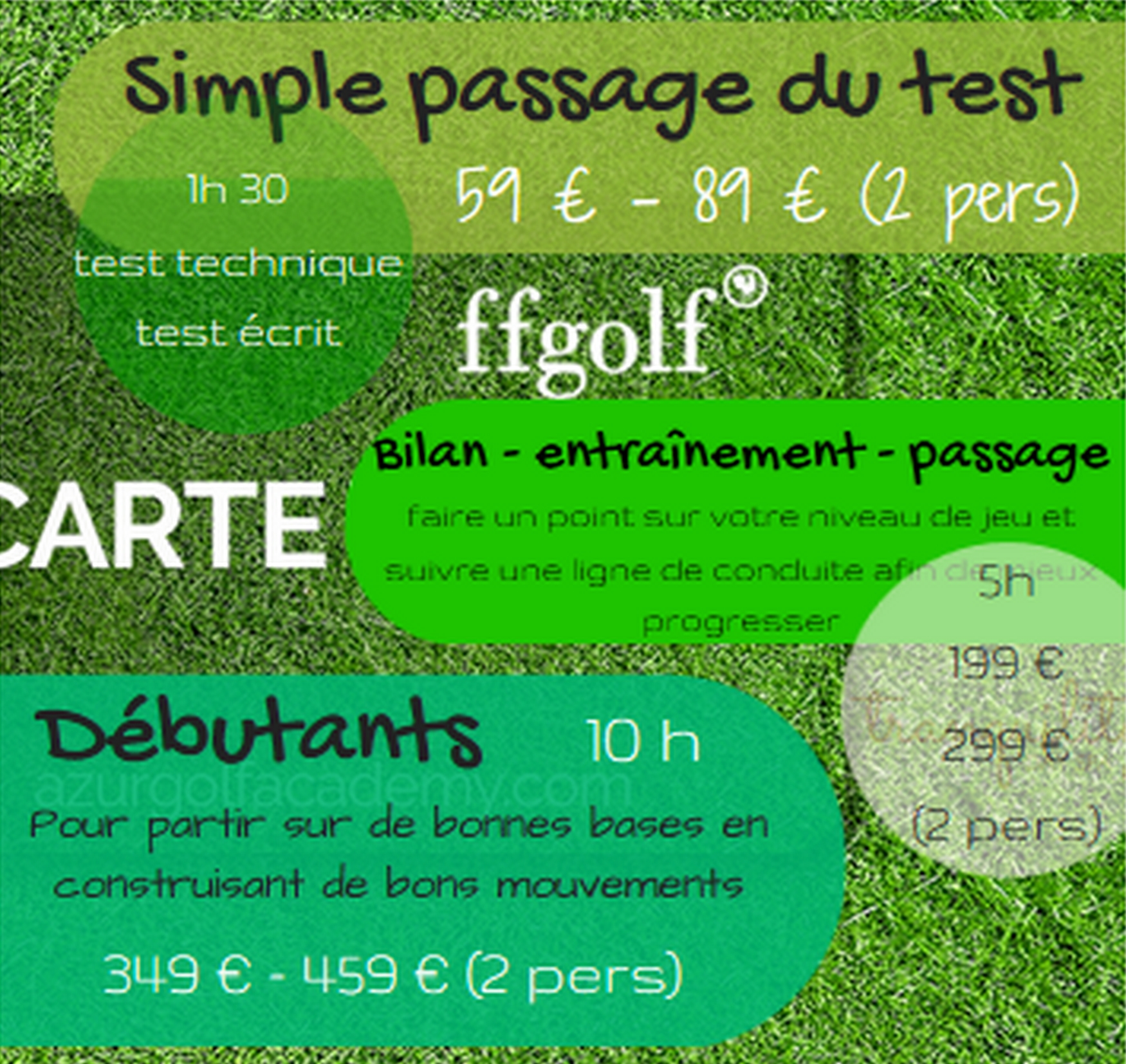 La carte verte vous ouvrira les portes de tous les golfs dans le monde