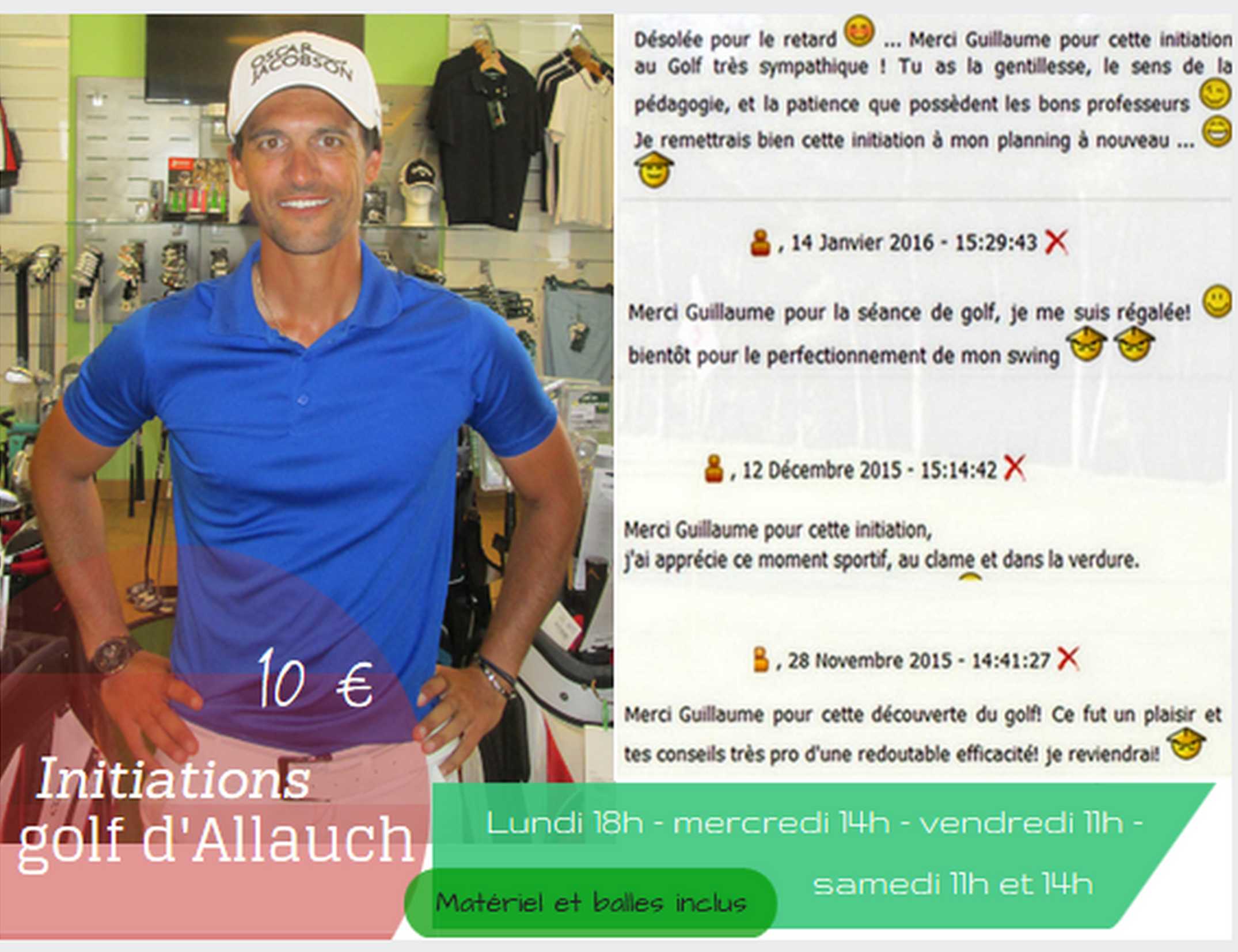 Initiation au golf sur Marseille