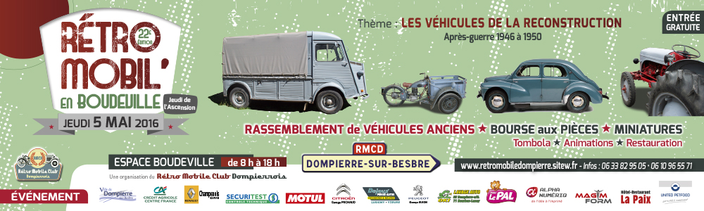 RMCD Re tro Mobil en Boudeville Dompierre
