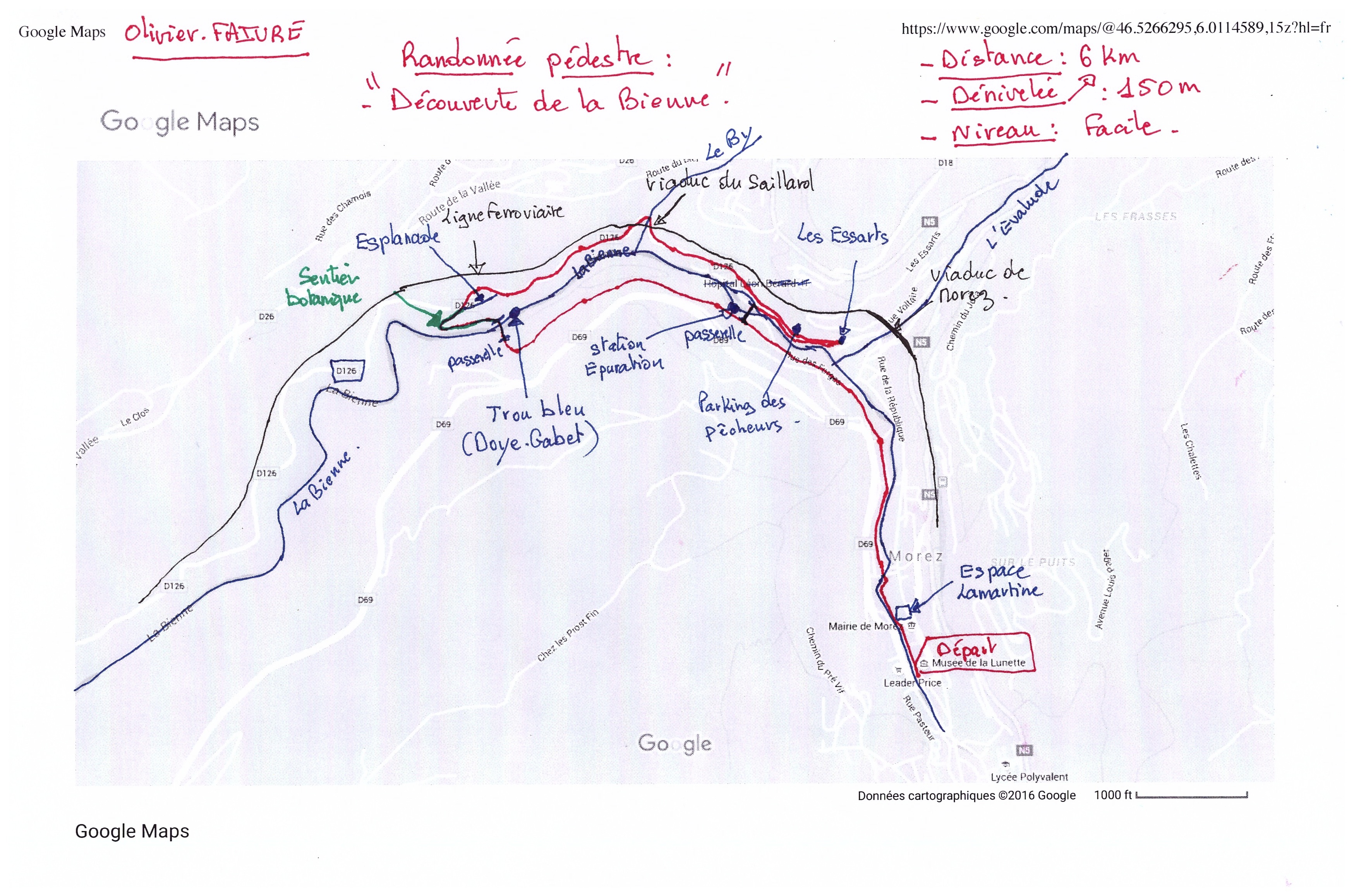 Rando p morez bienne plan