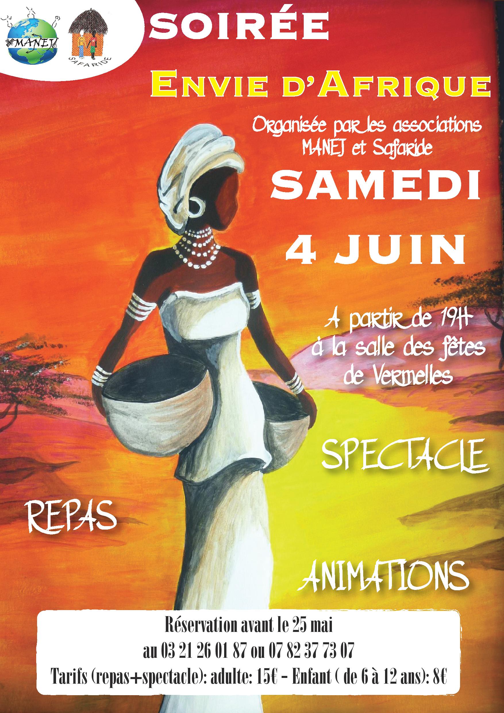 Soiree africaine affiche