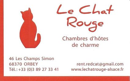 Le Chat Rouge carte de visite