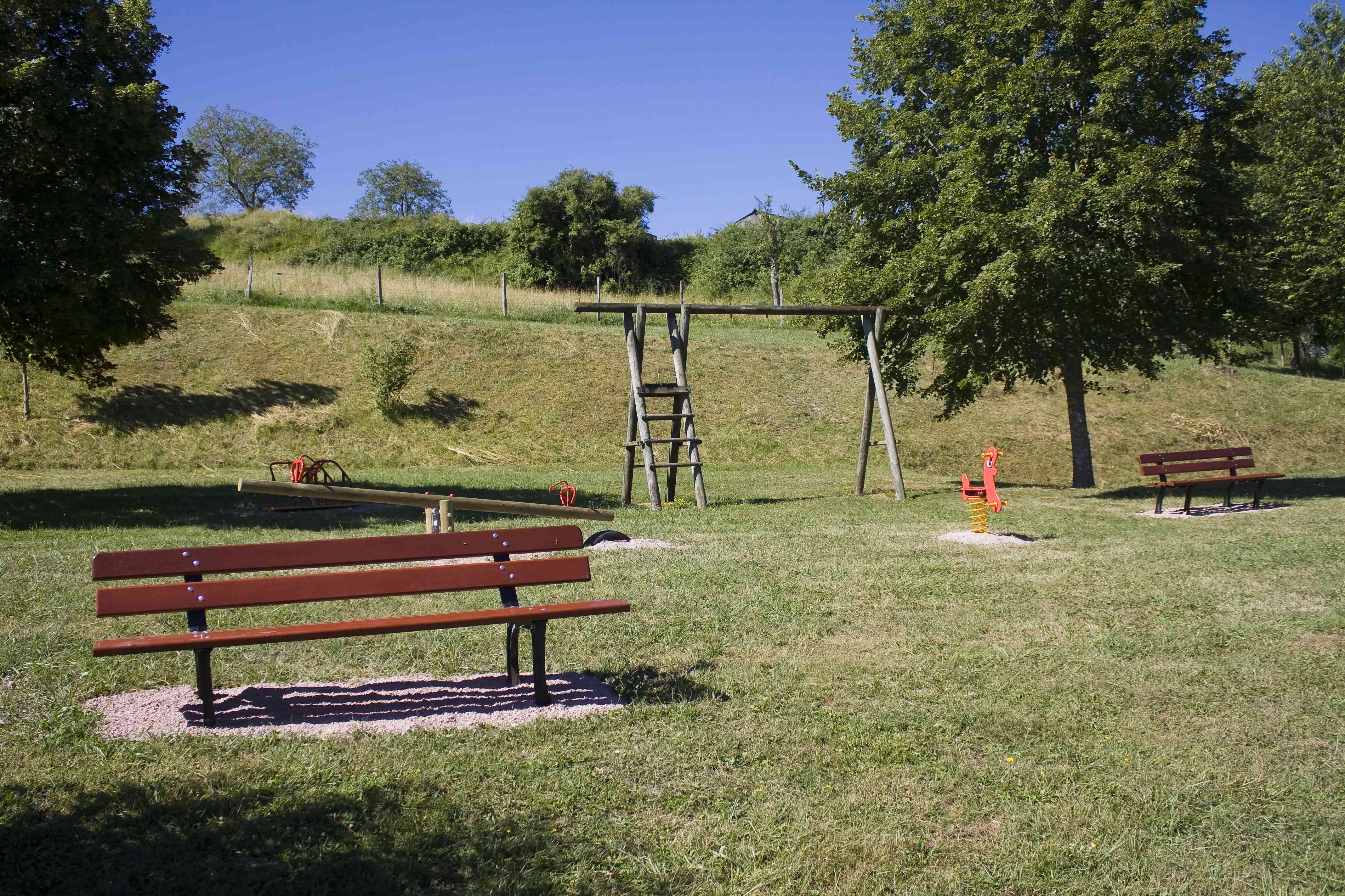 Aire de jeu etang