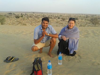 Dans le desert avec bharat kumar chauffeurinde in