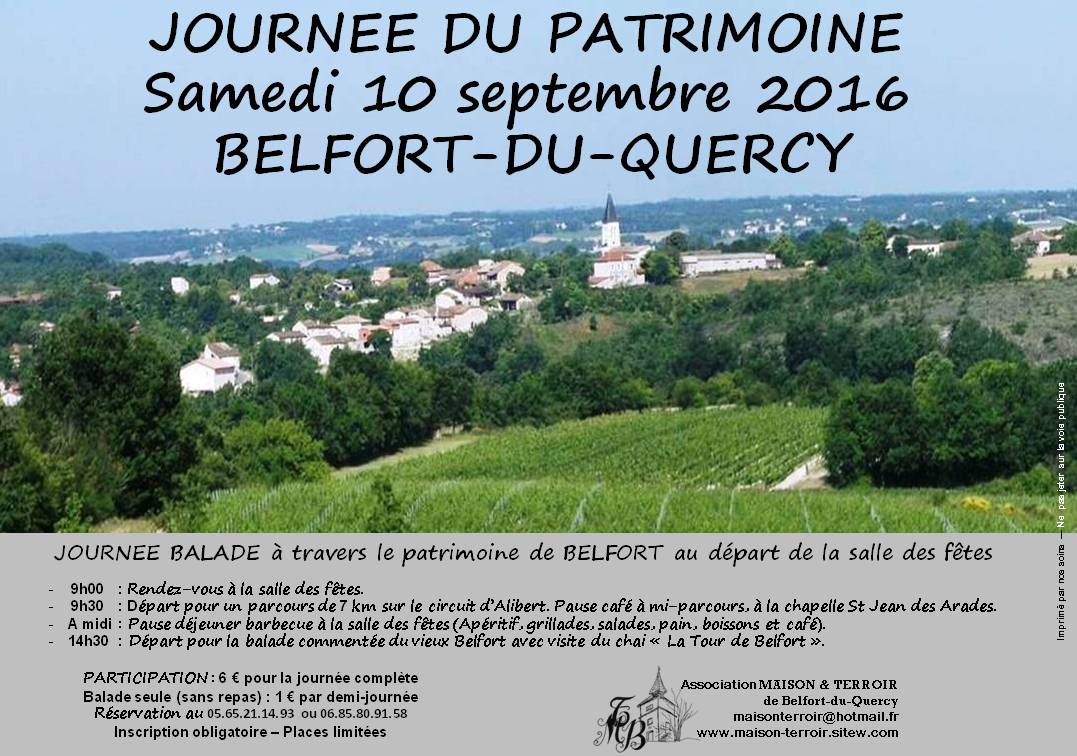 Patrimoine 2016