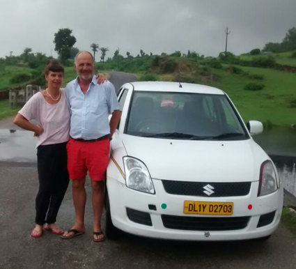 Avec notre chauffeur en inde bharat kumar tour