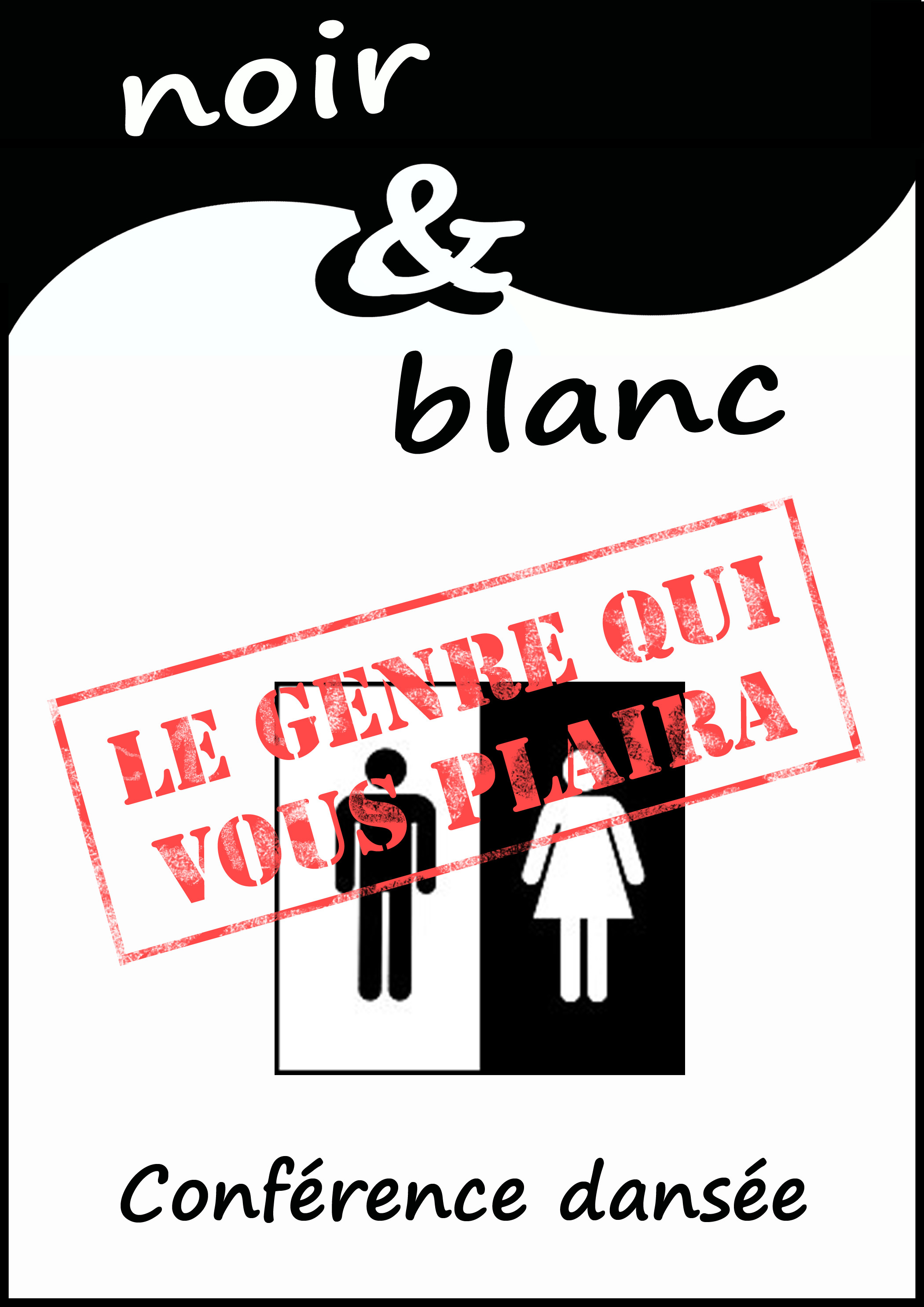 Cie K Noir et Blanc Affiche