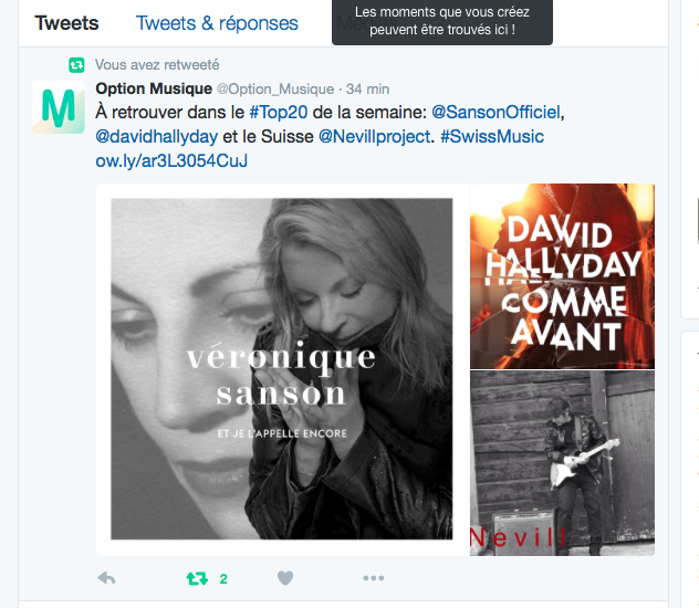 Tweet Option Musique