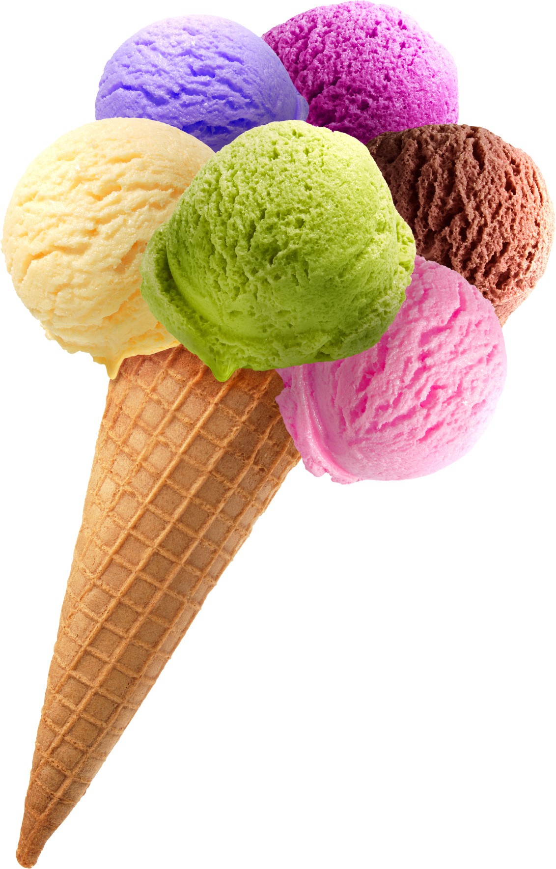 Sticker autocollant cornet boules de glaces